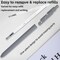 Gel Pens,6 Pcs 0.5mm Fine Point Black Ink Pens With Smooth Writing,Quick Dry Pens For Journaling,Nurse Aesthetic Pen,Office School Supplies for Men Women Student(Black Gray White)